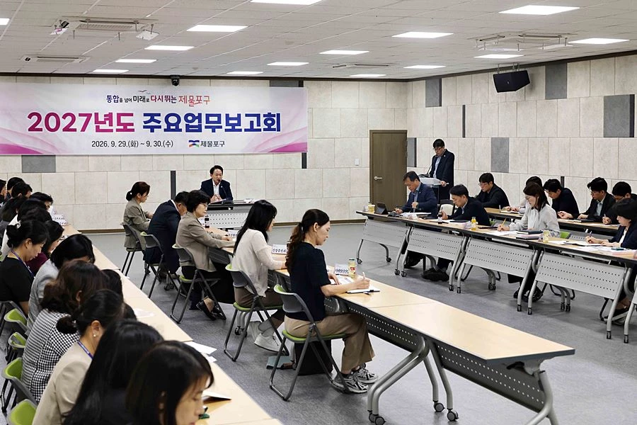 '새 제물포구의 1년 설계도 나왔다' 김찬진 구청장, 핵심사업 추진 점검