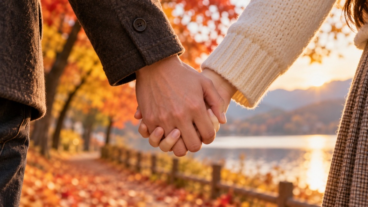 연인이 손잡고 있는 모습을 표현한 자료사진. AI툴로 생성됐습니다.