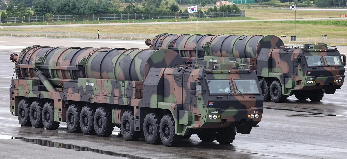 한국의 지대지 미사일 '현무-5'. / 뉴스1