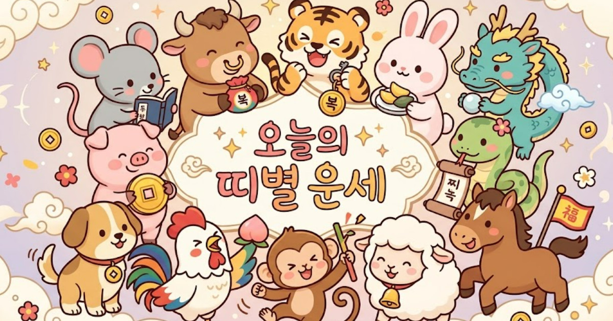 10월 7일 십이지지별 운세 대공개, 쥐띠·호랑이띠는 대박 기회 온다