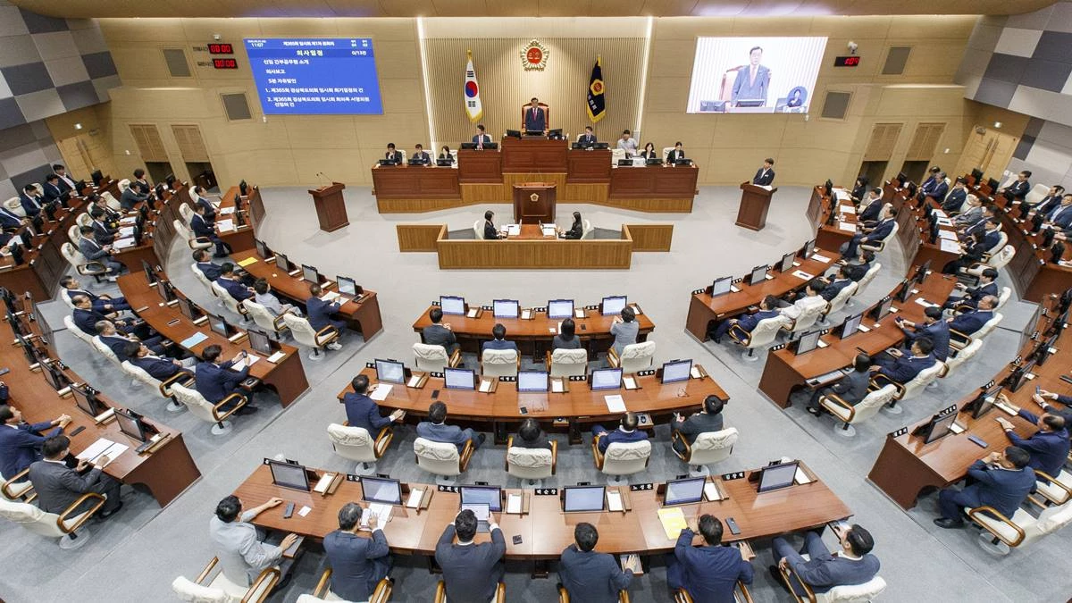 경북도의회 본회의장 전경/경북도의회