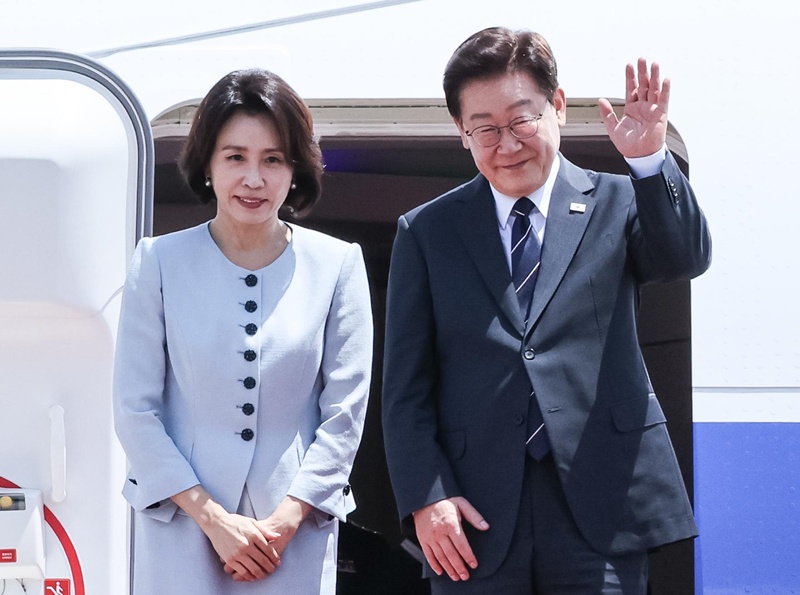 이재명 대통령, 김혜경 여사 / 뉴스1