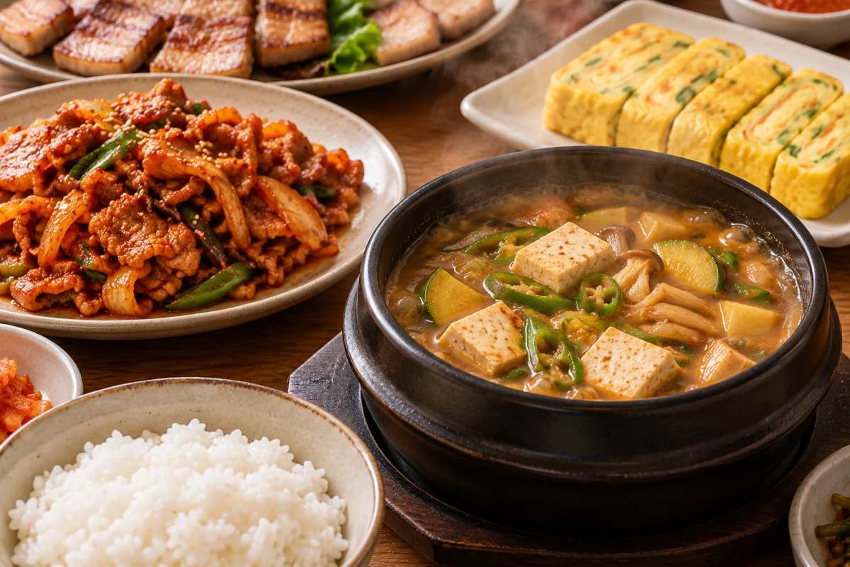 된장찌개와 반찬 / 기사 내용을 바탕으로 제작한 AI 이미지. 실제 모습과 차이가 있을 수 있습니다