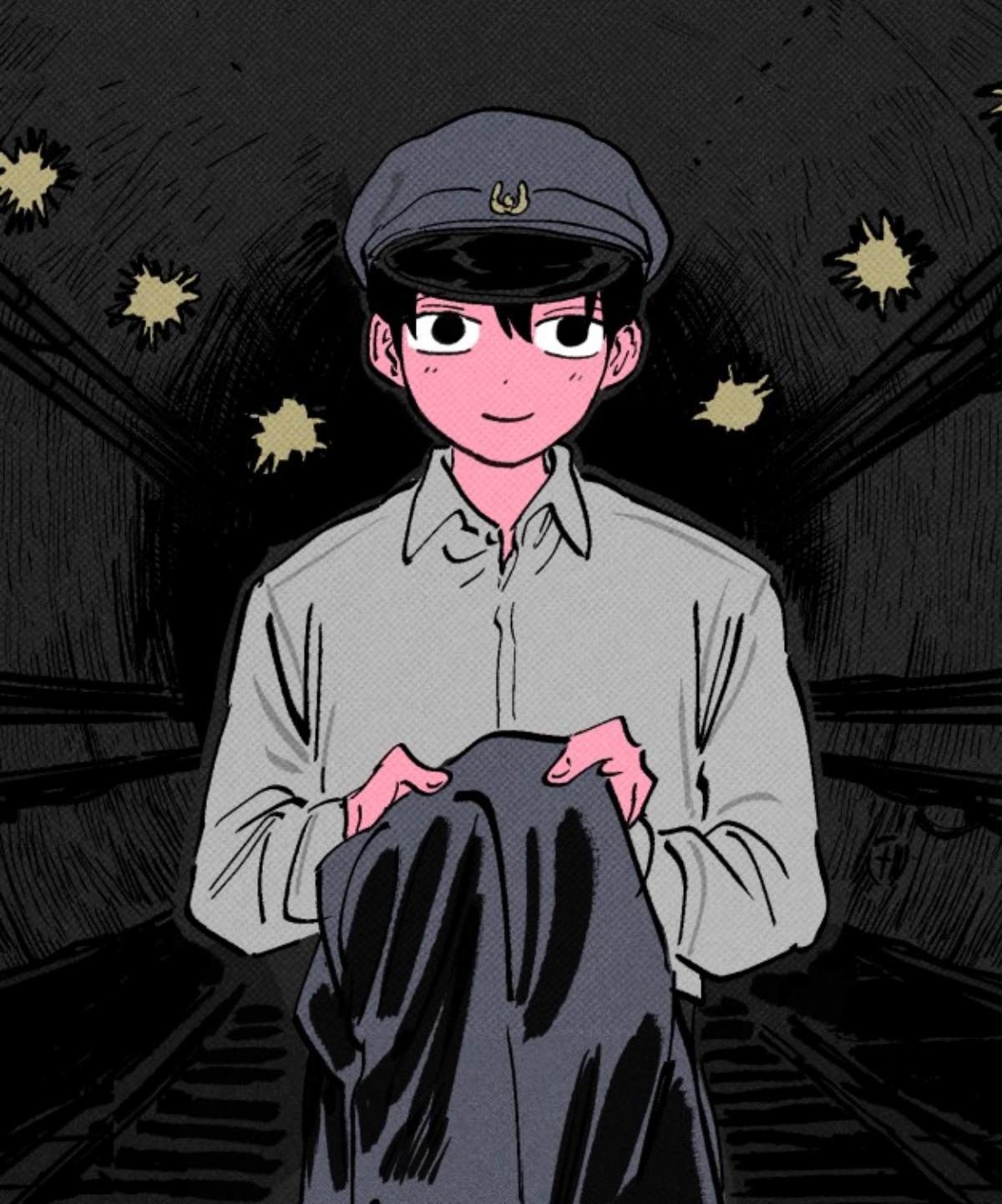 김용과 친구가 되고 싶어하는 아오이 / 네이버웹툰 '오사카 환상선'