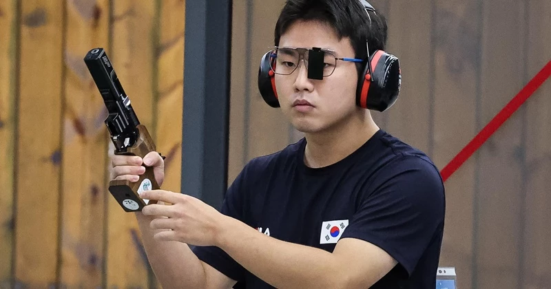 사격 금메달 이건혁 / 뉴스1