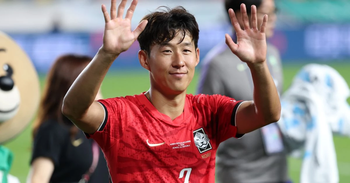 한국 축구대표팀 주장 손흥민 / 뉴스1