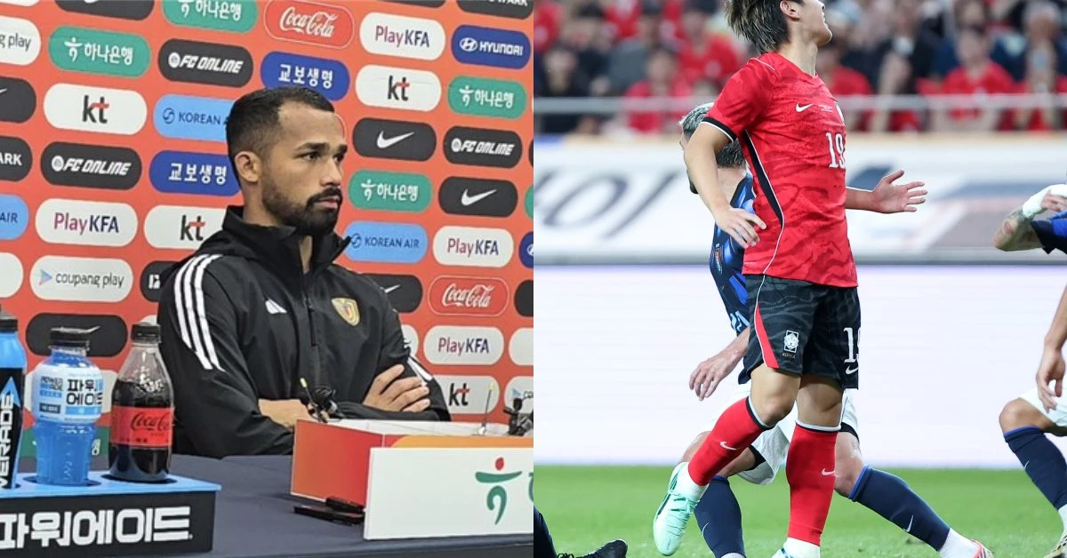 베네수엘라 축구대표팀의 미드필더 양헬 에레라, 이강인 / 연합뉴스, 뉴스1