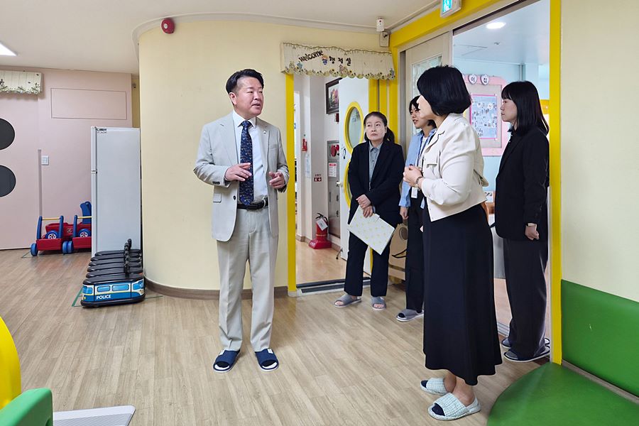 김남원 검단구의장, 어린이집 보육환경 점검 나서