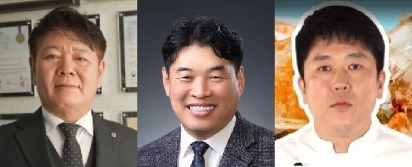 (왼쪽부터)식품가공 정한철 대표, 도자공예 라영태 대표, 제과제빵 이형덕 이사/사진=대전시