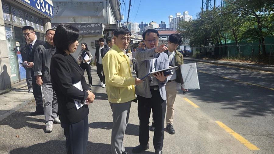 풍동2지구 도시개발사업 현장 방문