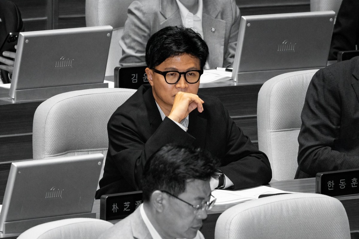 동훈 무소속 의원이 1일 서울 여의도 국회에서 열린 제439회 국회(정기회) 제10차 본회의에 자리하고 있다. / 뉴스1