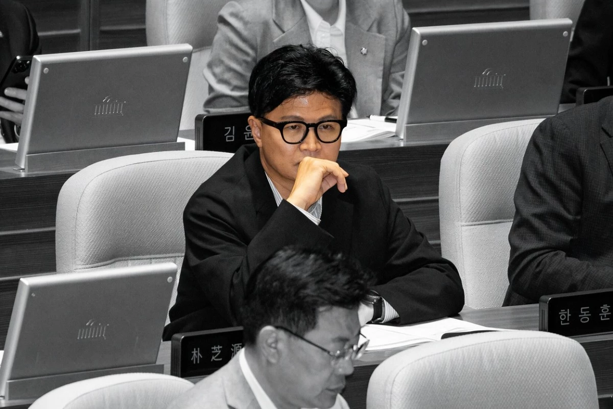동훈 무소속 의원이 1일 서울 여의도 국회에서 열린 제439회 국회(정기회) 제10차 본회의에 자리하고 있다. / 뉴스1