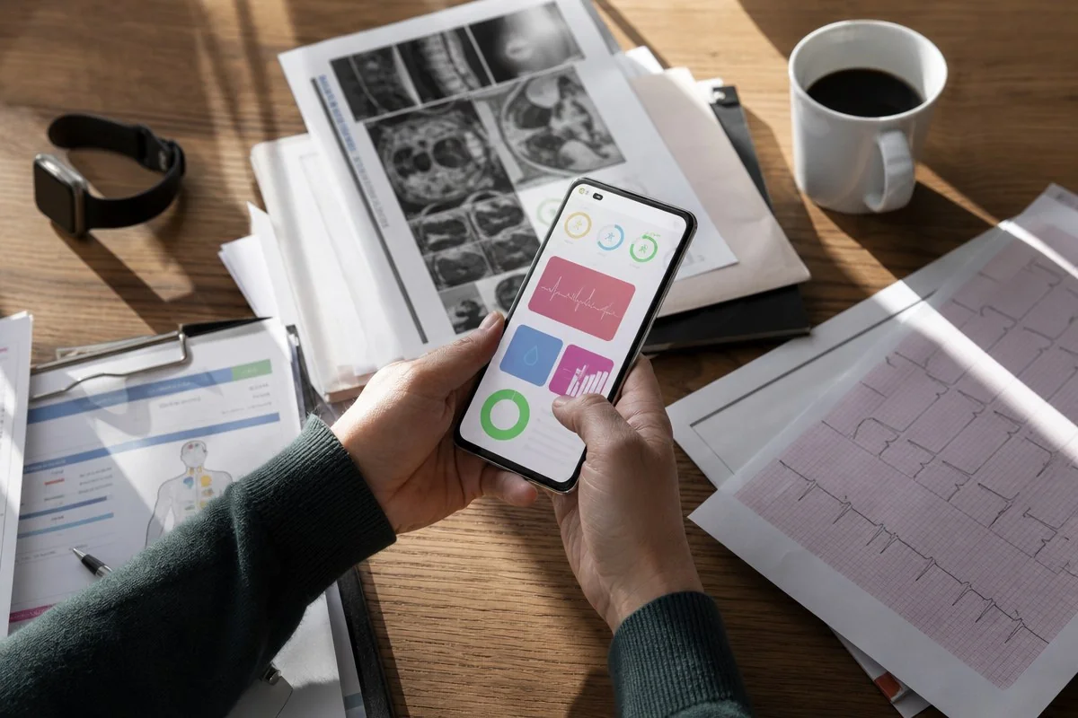 병원과 달리 HIPAA 적용을 받지 않는다 — 내용 이해를 돕는 AI 이미지