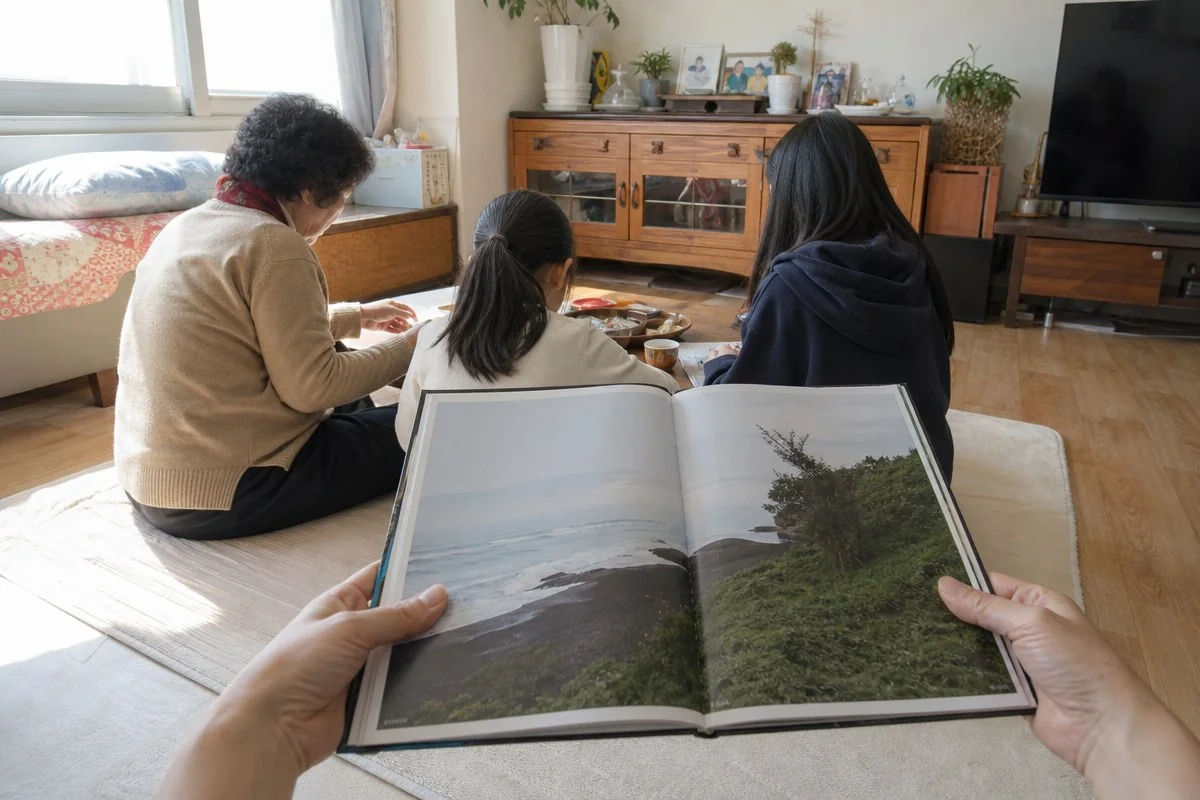 같은 문단을 나이별로 다른 속도로 읽어 준다 — AI 자료 이미지