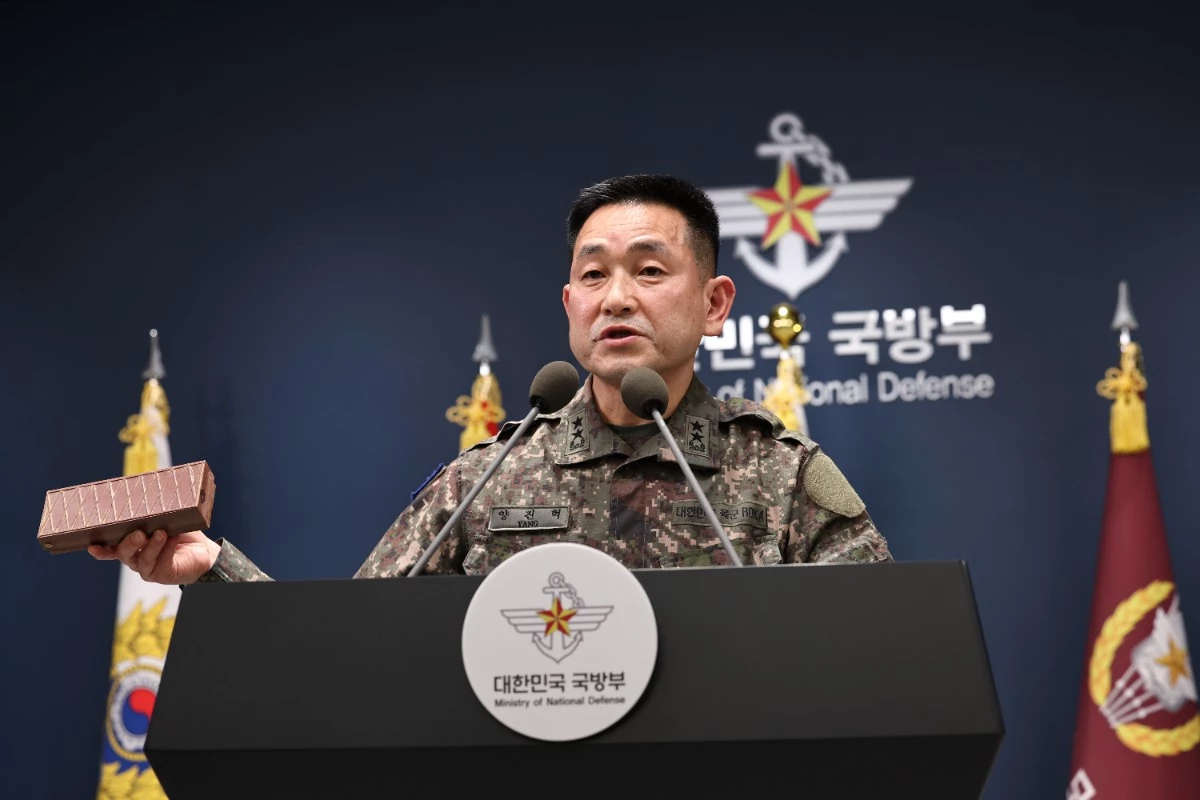 양진혁 합동참모본부 작전부장이 5일 서울 용산구 국방부에서 육군 25사단 비무장지대(DMZ) 지뢰 폭발상황 관련 최종 조사결과를 발표하고 있다.  / 뉴스1