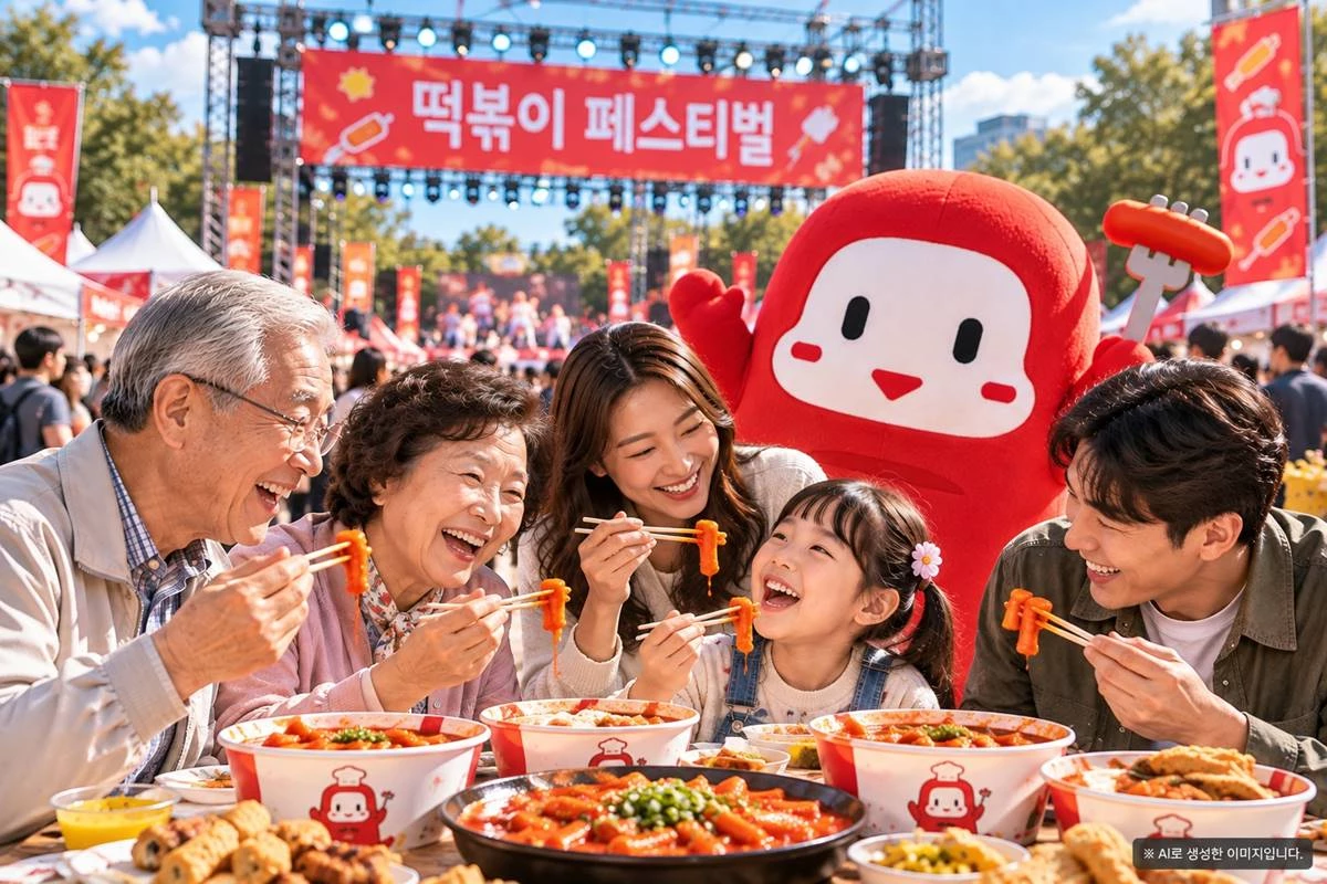 떡볶이 페스티벌 홍보 AI이미지. / 대구 북구