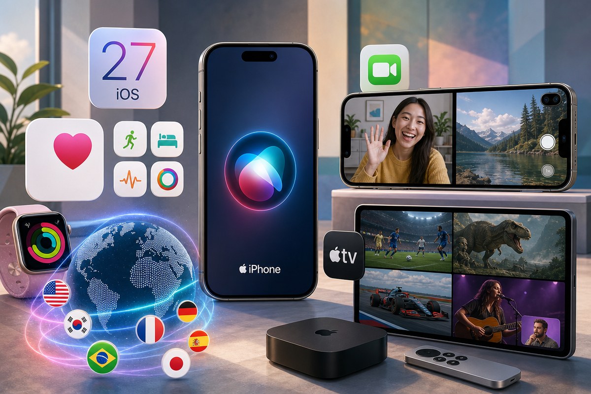 iOS 27.2 베타, 시리 AI 한국어 지원…헬스 앱 개편·스포츠 4개 동시 시청