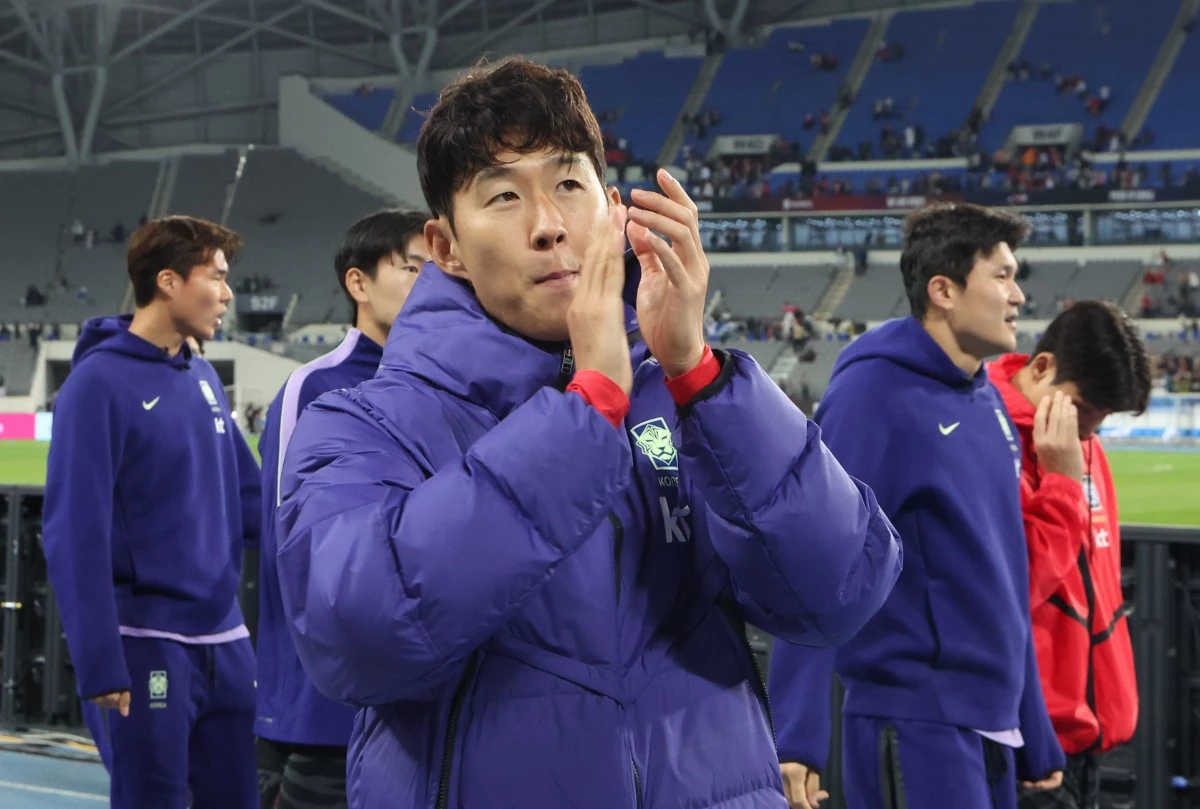 지난 6일 우즈베키스탄전에서 한국인 A매치 최다골 신기록을 세운 손흥민 / 뉴스1