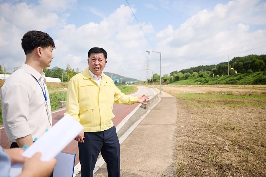 8월에 진행한 권역별 화물자동차 주차장 조성 현장 점검