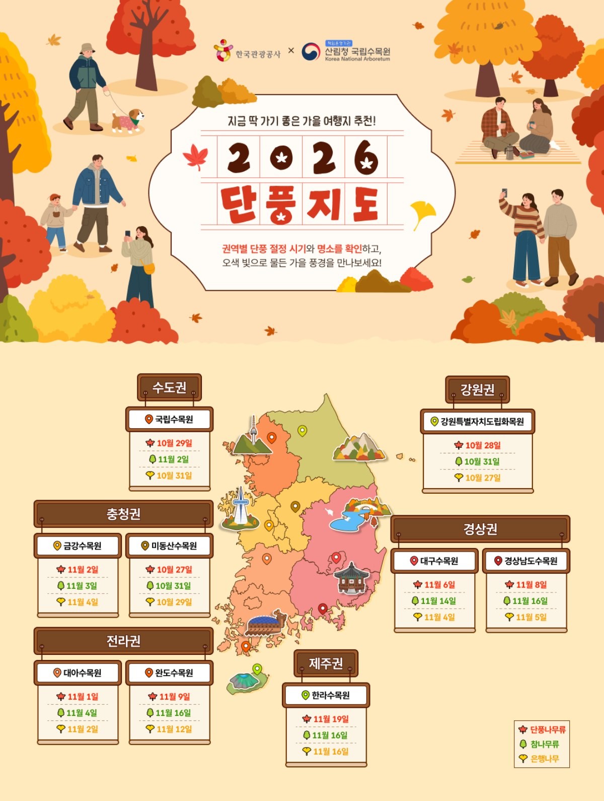 올가을 단풍 보려면 주목…전국 단풍 '절정 시기' 나왔다 (+이미지)