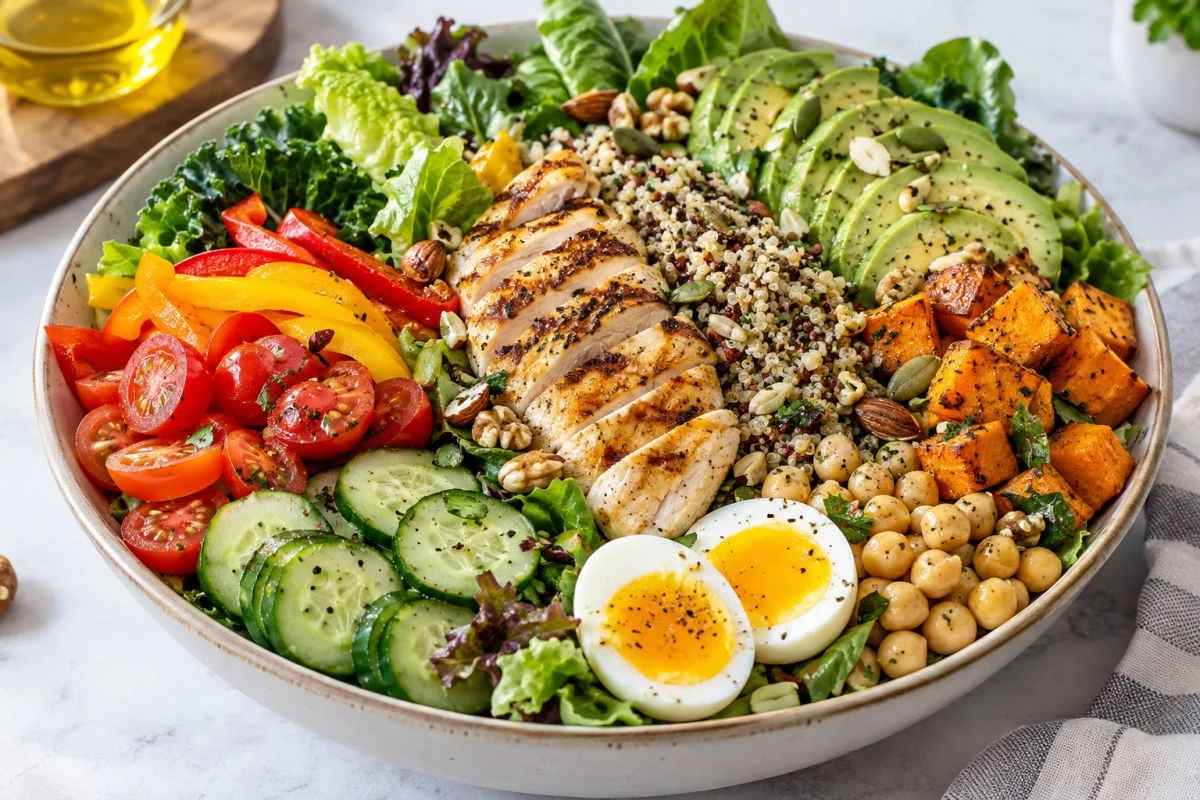 맛있는 샐러드 / 기사 내용을 바탕으로 제작한 AI 이미지. 실제 모습과 차이가 있을 수 있습니다