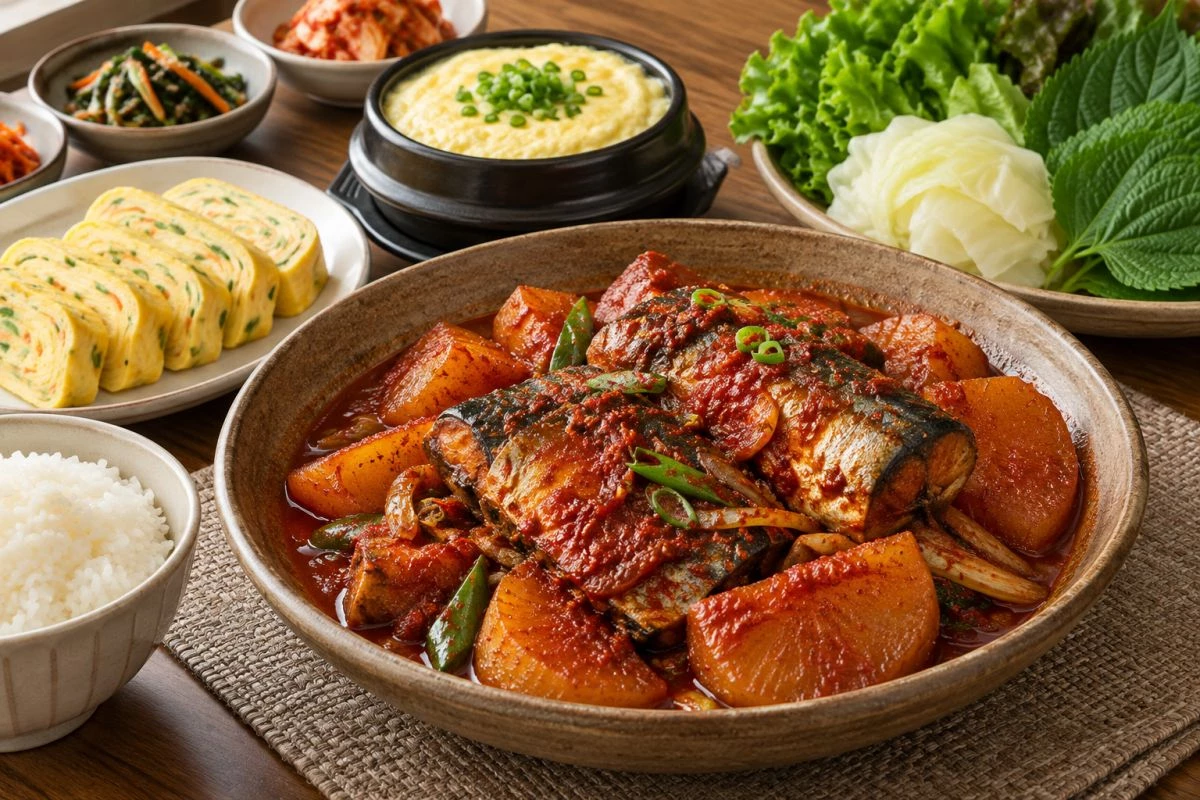 맛있는 고등어조림 / 기사 내용을 바탕으로 제작한 AI 이미지. 실제 모습과 차이가 있을 수 있습니다