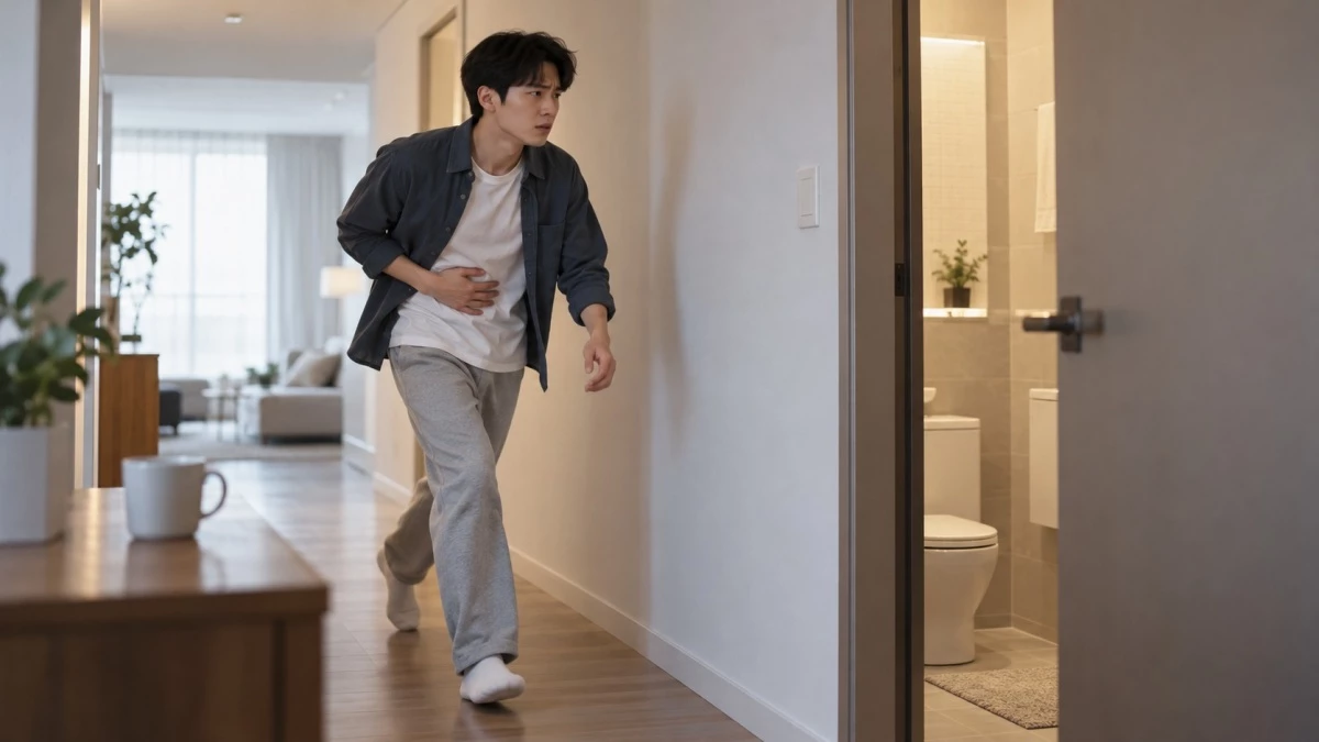 커피 마시면 화장실 가고 싶은 이유. / 기사 이해를 돕기 위해 AI로 제작한 자료 이미지로, 실제 모습과 다소 차이가 있을 수 있습니다.
