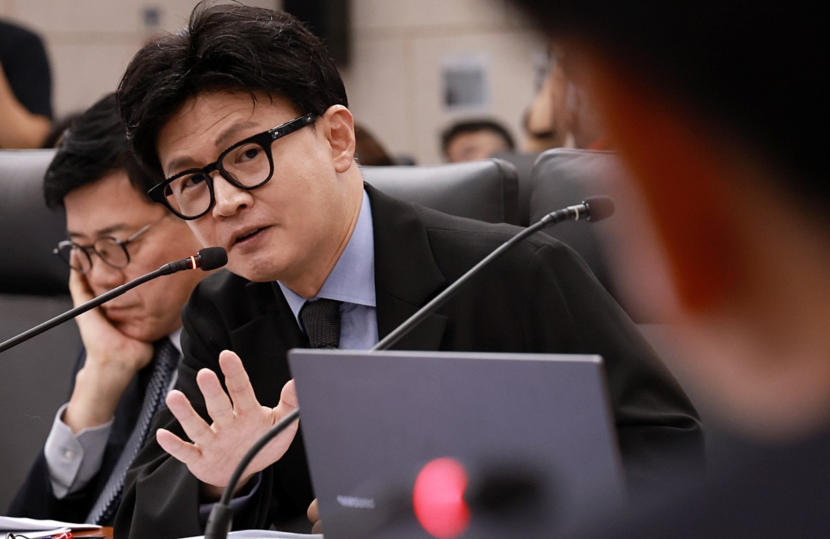 통일부 국감 질의하는 한동훈 의원. / 뉴스1