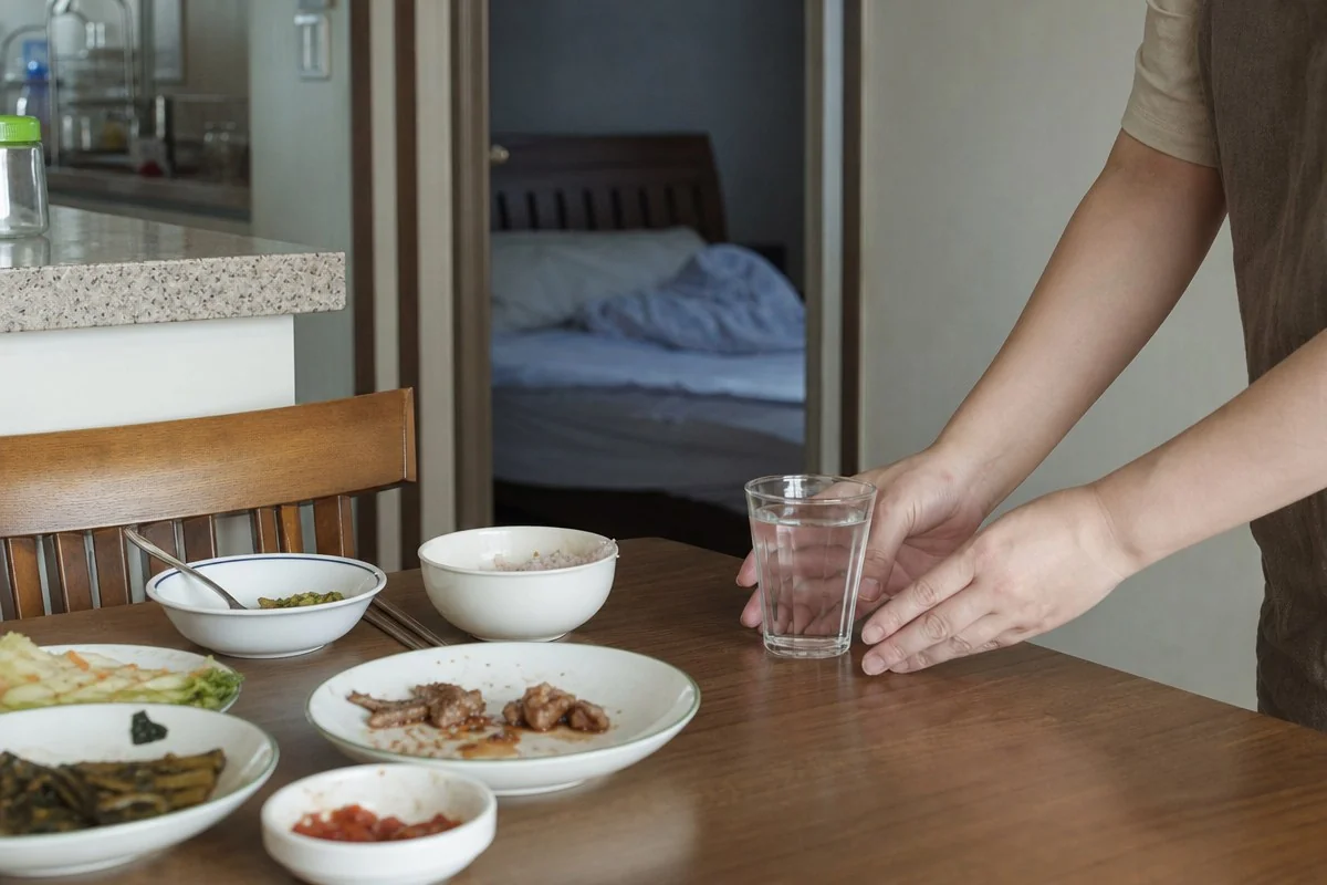 현관문을 열자마자 점수부터 묻는 것이 회복을 늦춘다 — 이해를 돕는 AI 자료 이미지