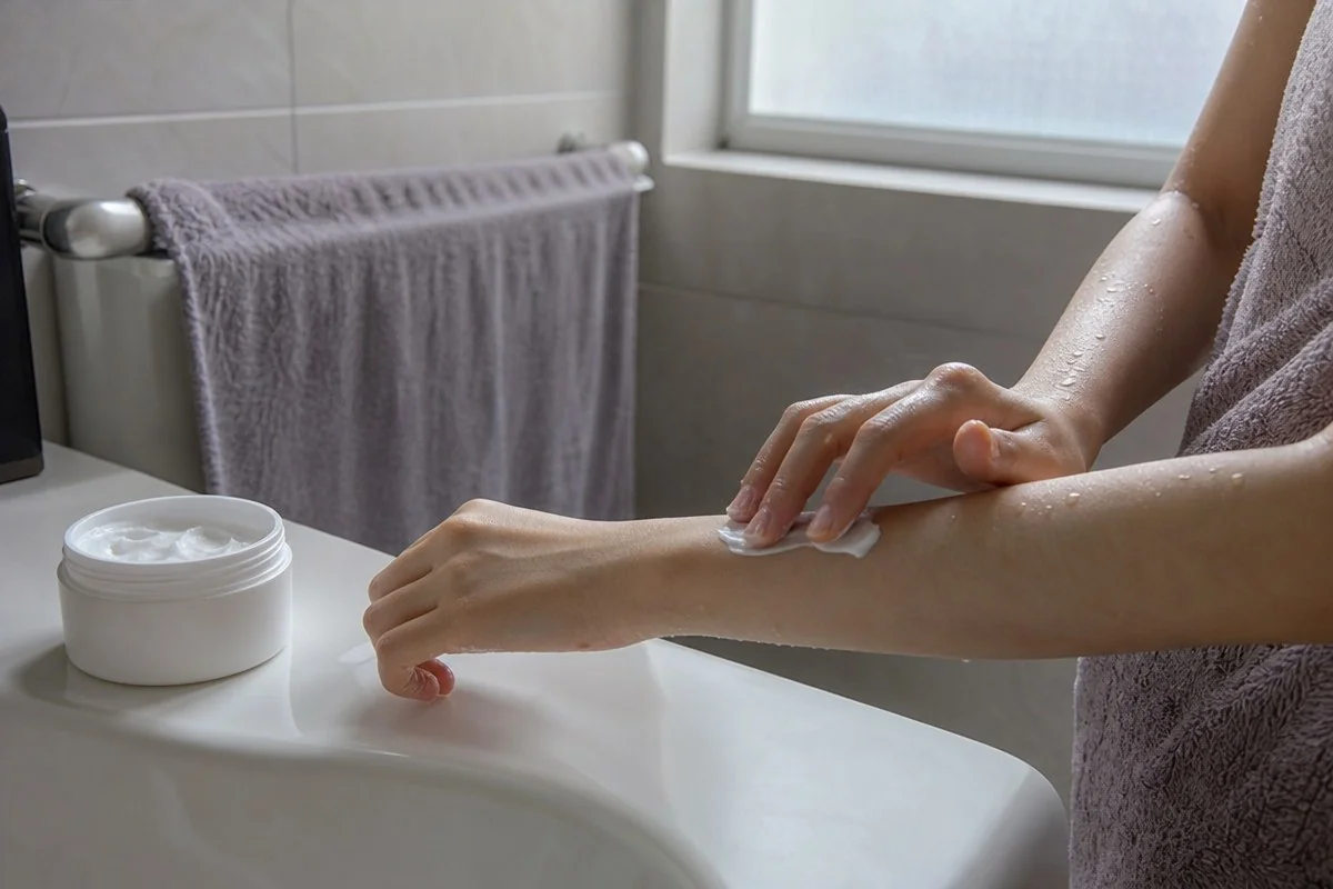 난방철 보습 루틴을 하루 세 번으로 묶는다 — 내용 이해를 돕는 AI 이미지