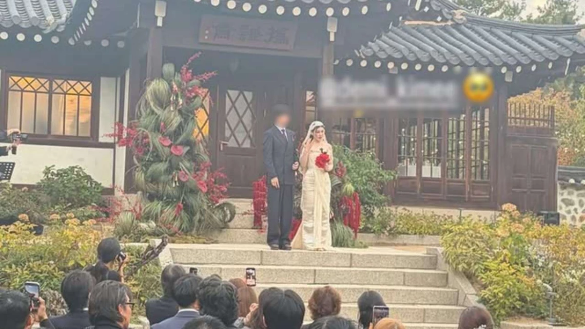 김용지 결혼식 사진. (모자이크 갈무리) / 김고은 인스타그램