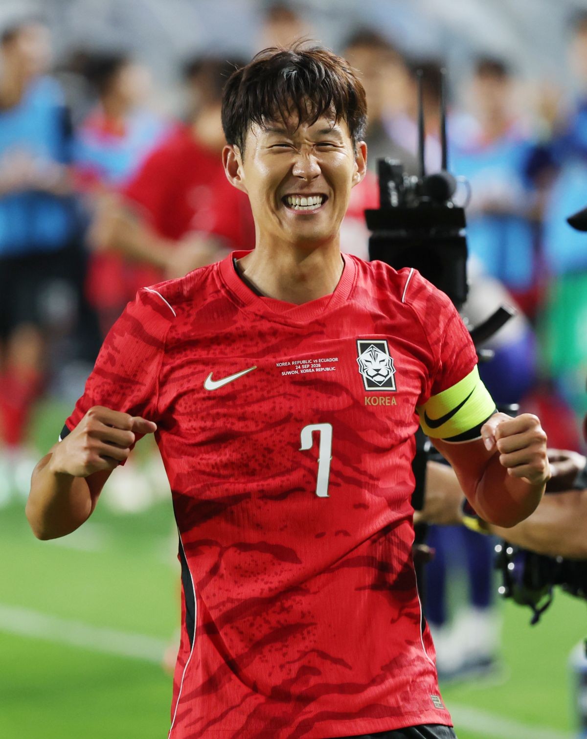 9년째 한국 축구대표팀 주장을 맡고 있는 손흥민 / 뉴스1