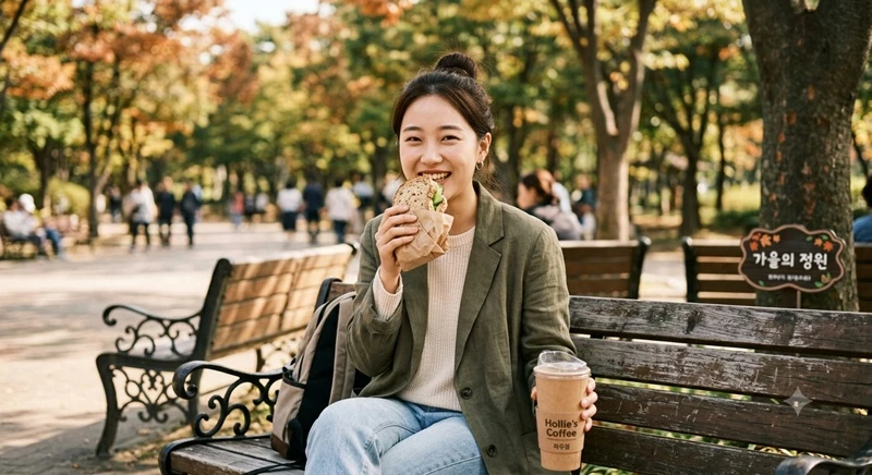 가을날 야외에서 즐길 수도 있는 빵 축제 / AI 생성 이미지