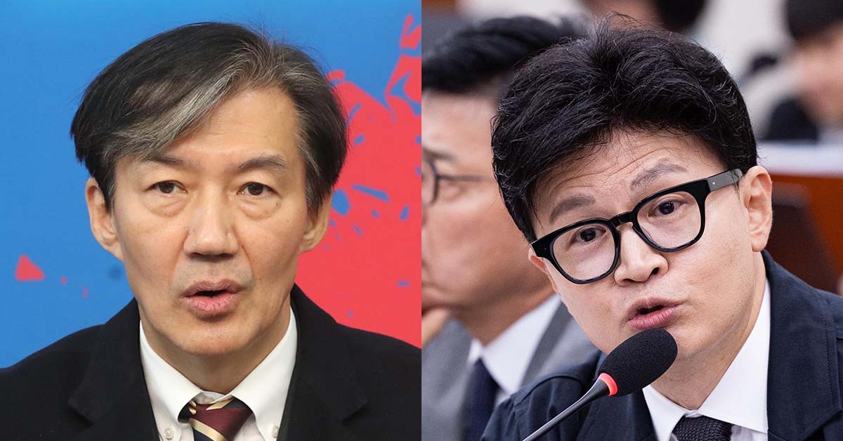 조국 조국혁신당 혁신정책연구원장이 한동훈 무소속 의원 딸의 '허위 스펙' 의혹 수사와 자신의 가족 수사를 견주며 형평성 문제를 제기하자 일부 네티즌 사이에서 거센 반발이 일고 있다. 조국(왼쪽) 조국혁신당 혁신정책연구원장과 한동훈 무소속 의원. / 뉴스1