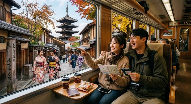 가을은 일본으로 떠나는 한국 여행객들이 늘어나는 시기다. / AI 생성 이미지