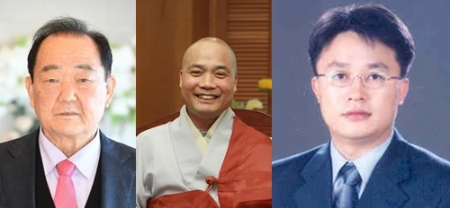 고창군민의장_좌측부터_김양기, 황찬연, 김우중씨 / 고창군