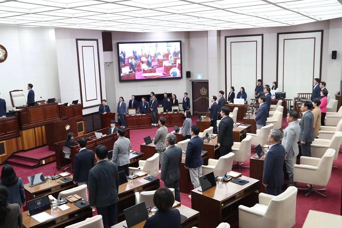 구미시의회 본회의장 전경. / 구미시의회