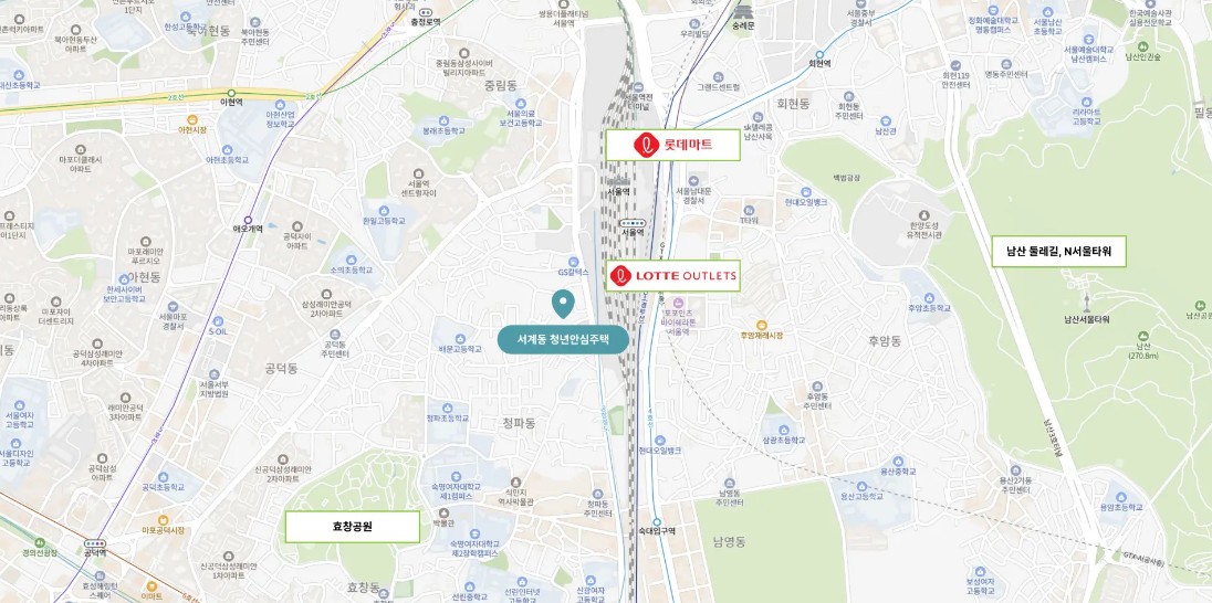 어반허브 서울스테이션 입지환경 / 어반허브 서울스테이션