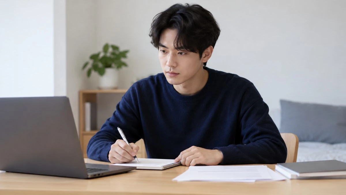 취업 준비를 하는 자녀. 기사 이해를 돕기 위해 AI툴로 생성한 자료사진.