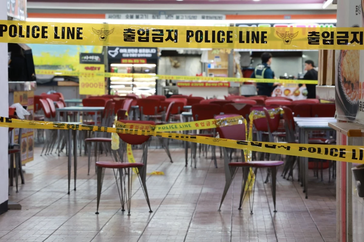 인천 구월동 대형상가에서 발생한 칼부림 사건. 현장 모습. / 뉴스1