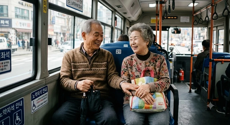나이가 들수록 대중교통 이용이 권장되지만, 현실은 쉽지 않다. / AI 생성 이미지
