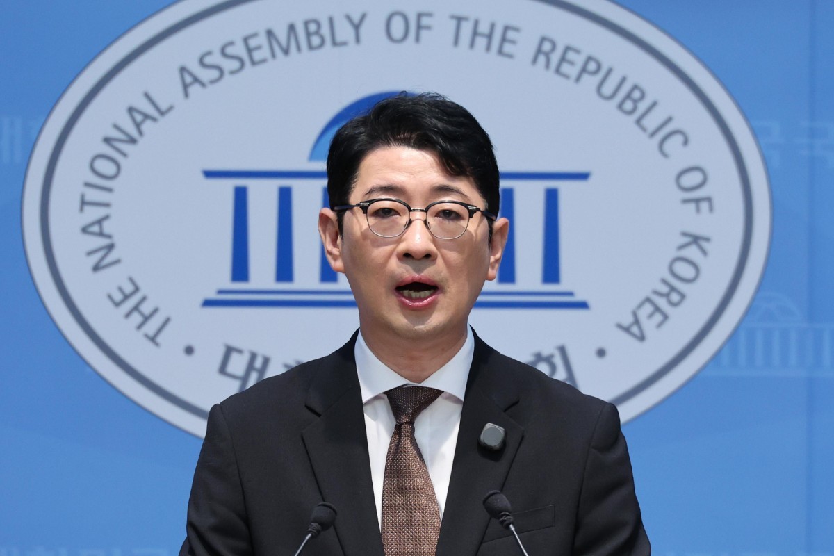 주진우 국민의힘 의원이 13일 서울 여의도 국회 소통관에서 이재명 대통령에 대한 '골프 특검법' 발의 기자회견을 하고 있다. / 뉴스1