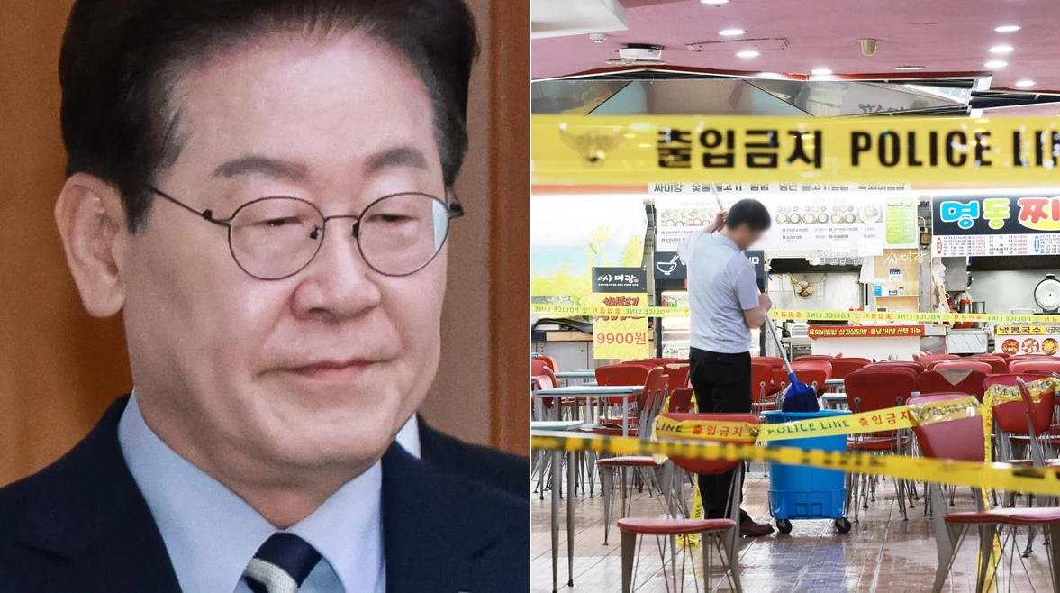 국무회의에 입장하는 이재명 대통령, 인천 구월동 흉기 난동 사건 현장 / 뉴스1