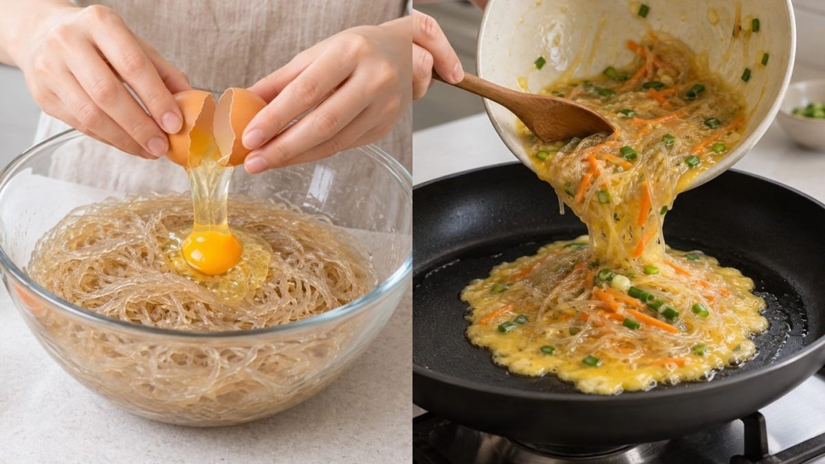 당면에 달걀 2개만 넣어보세요… 생각지도 못한 별미가 탄생합니다