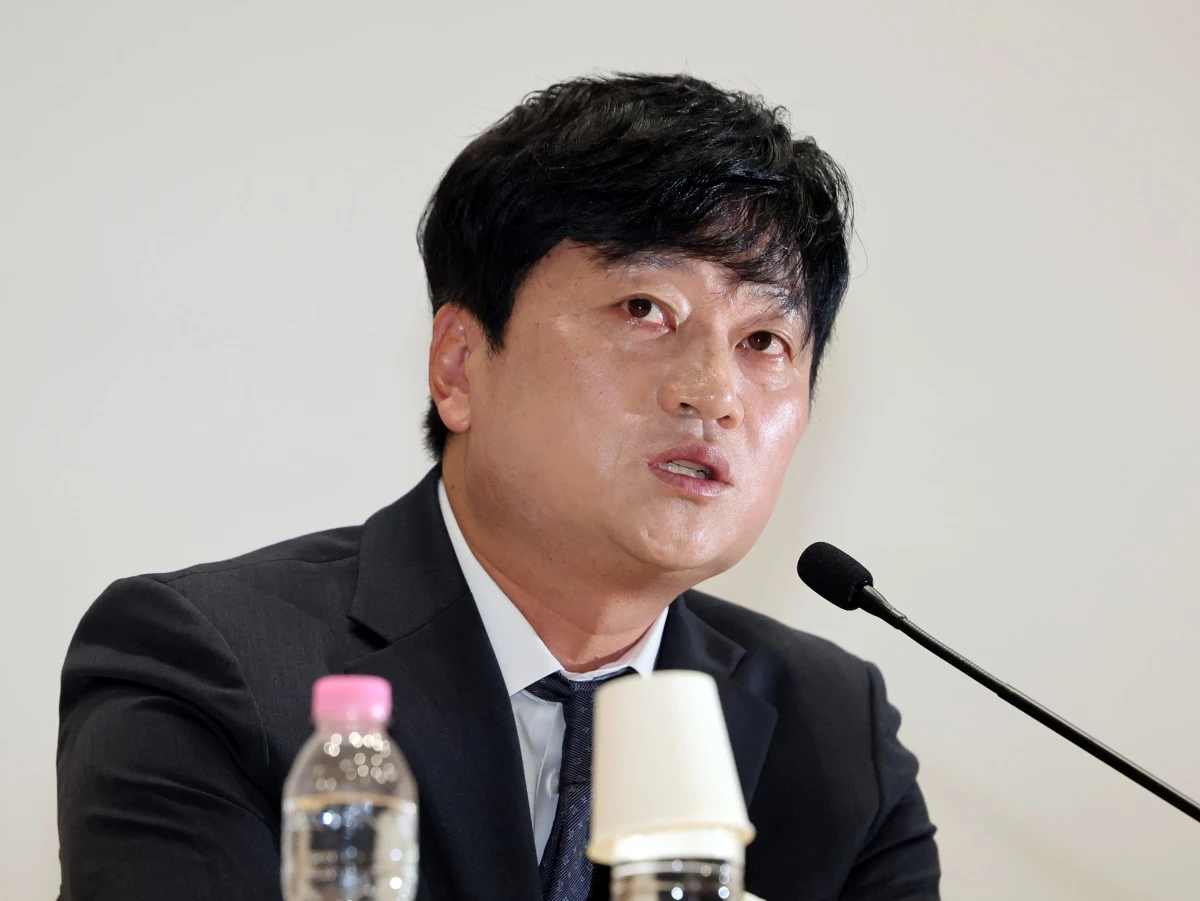 박문성 축구 해설위원이 지난 7월 서울 여의도 국회 의원회관에서 열린 '위기의 한국축구 진단과 대안 긴급토론회'에서 기조발언을 하고 있다. / 뉴스1