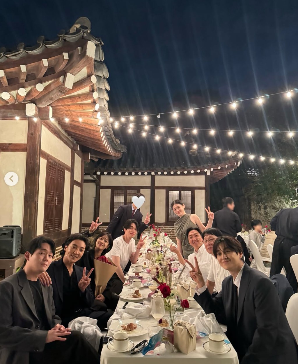 김용지 결혼식 피로연에 참석한 '구미호뎐' 배우들 / 김범 인스타그램