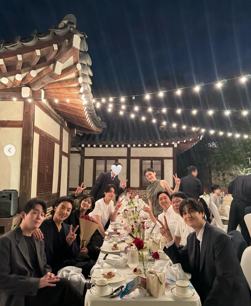 김용지 결혼식 피로연에 참석한 '구미호뎐' 배우들 / 김범 인스타그램