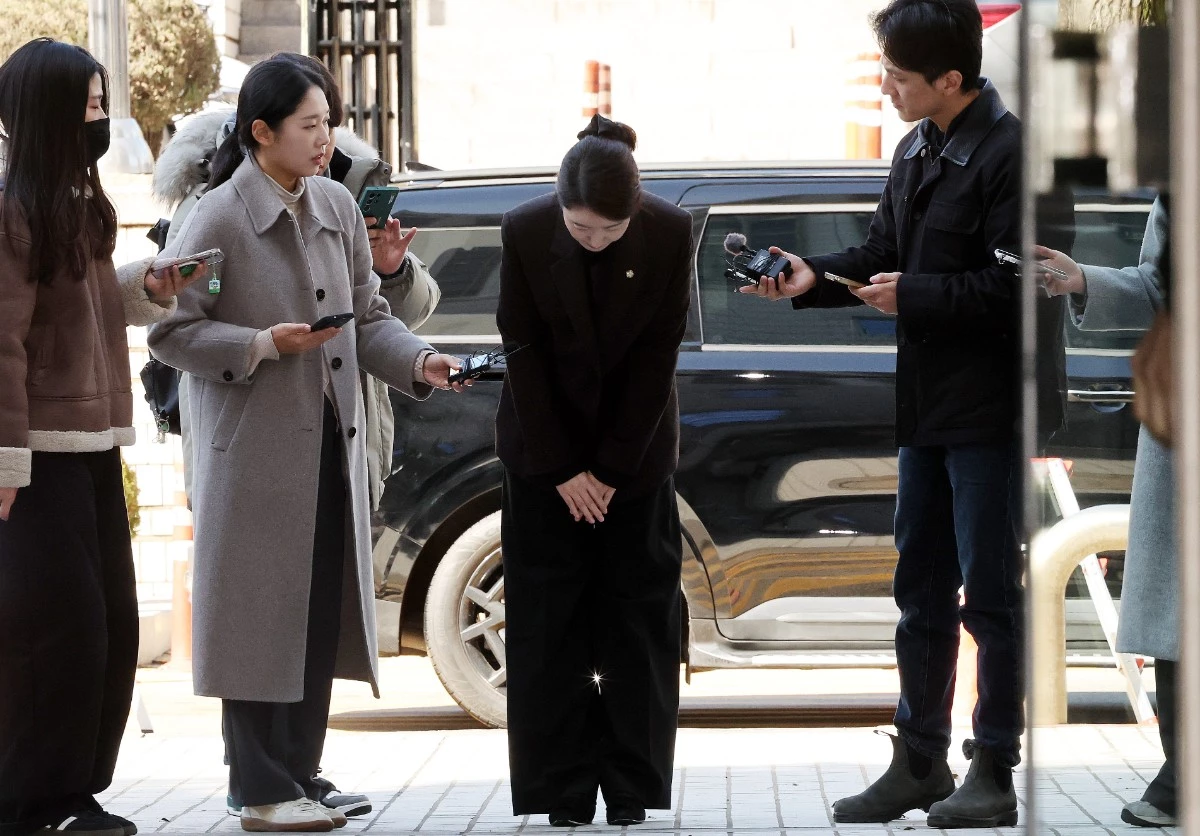 고개숙인 강선우 의원 / 뉴스1