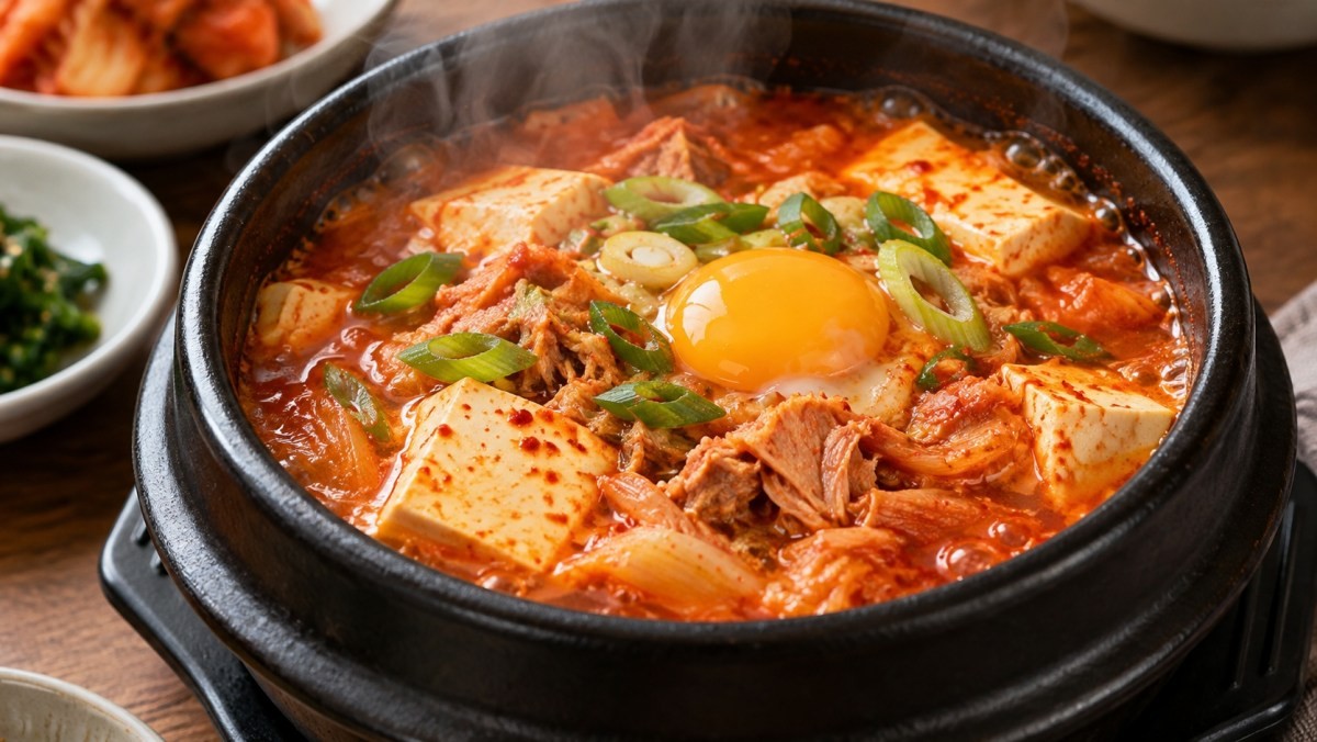 고추참치 순두부찌개. / 기사 이해를 돕기 위해 AI로 제작한 자료 이미지로, 실제 모습과 다소 차이가 있을 수 있습니다.