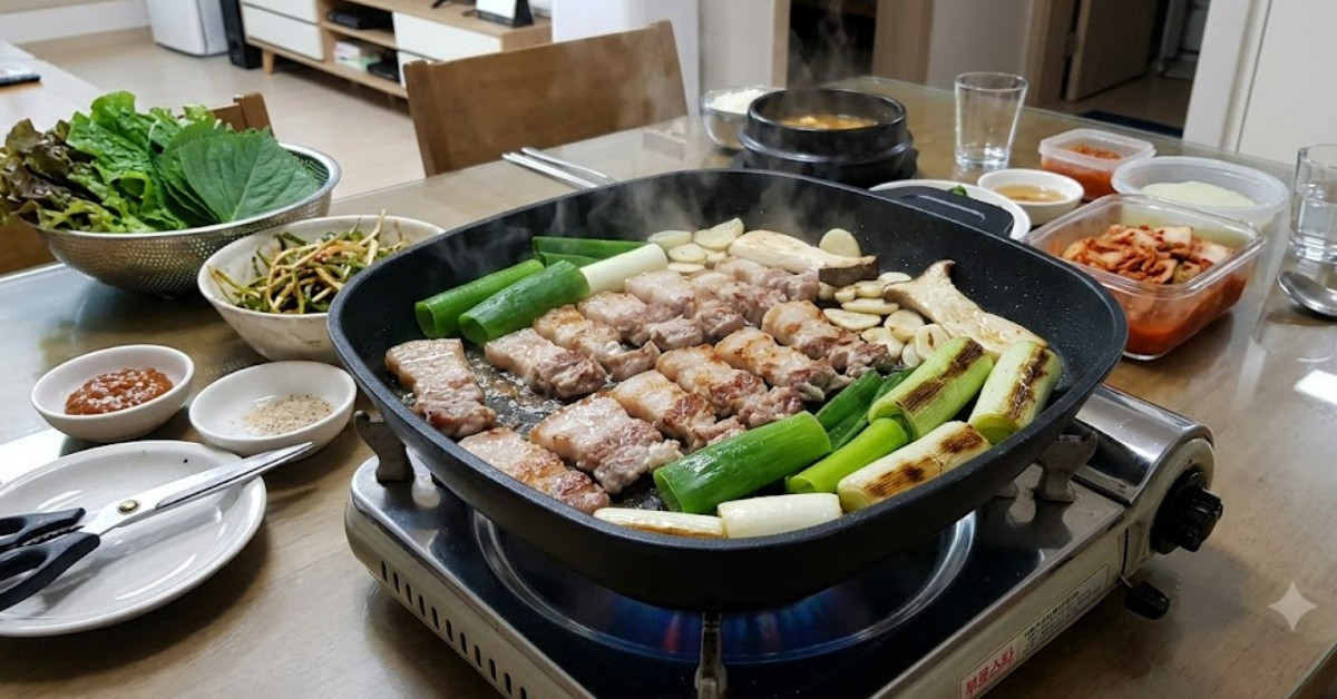 삼겹살 대파 구이. / 단순 자료 사진. 기사 이해를 돕기 위해 AI로 제작한 이미지.